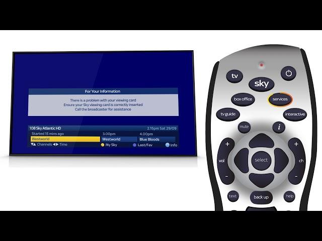 Fix 'Problem with Your Viewing Card' error on Sky+  - Sky Help