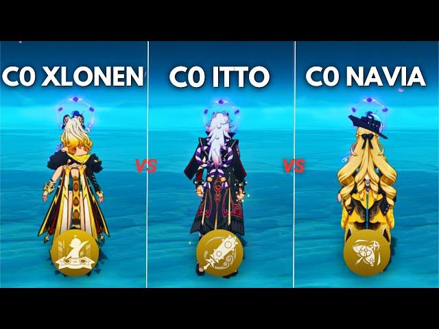 Who is the BEST GEO DPS?? Xilonen vs Navia vs Itto ! [ Genshin Impact ]