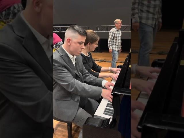 Kim Collingsworth / Josh Long piano duet “Since Jesus Came Into My Heart”