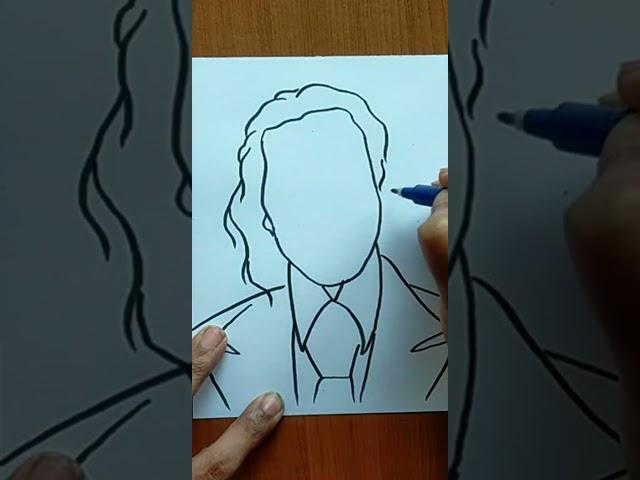 How To Draw JOKER Easy #shorts #YTshorts #trending #viral | Easy Drawings | Magic Drawings #JOKER