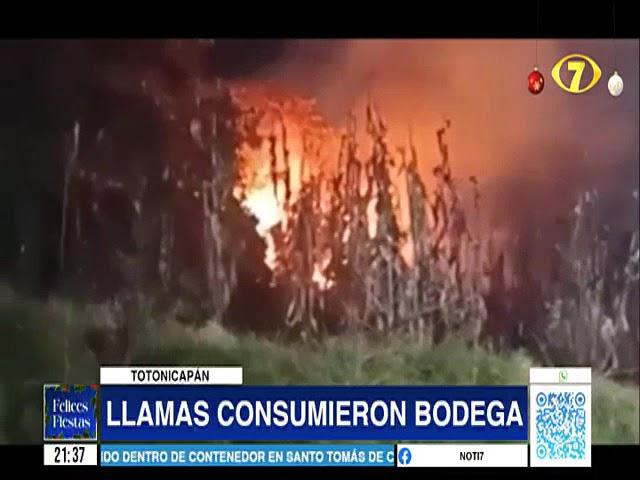 LLamas consumieron bodega en Totonicapán