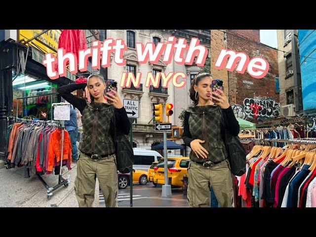 THRIFT WITH ME IN NYC  goodwill, buffalo exchange, ludlow flea, bins