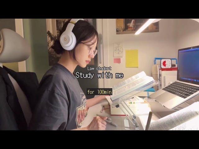 방학에도 공부해야지! ️  집에서 같이 공부해요 ️ I 스터디윗미 I STUDY WITH ME (50MIN X 2, real time, real sound)