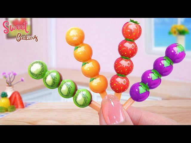 Tiny Fruit Rainbow JellyBeautiful Miniature Rainbow Jelly Cake Decorating IdeasSweet Baking