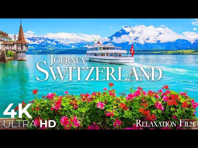 Switzerland 4K - Scenic Boat Journey & Alpine Beauty | Relaxation Film Ultra HD