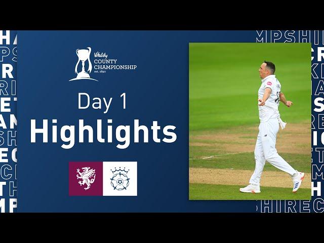 Abbott Claims 50th Wicket Of The Season | Somerset v Hampshire - Vitality CC, Day One Highlights