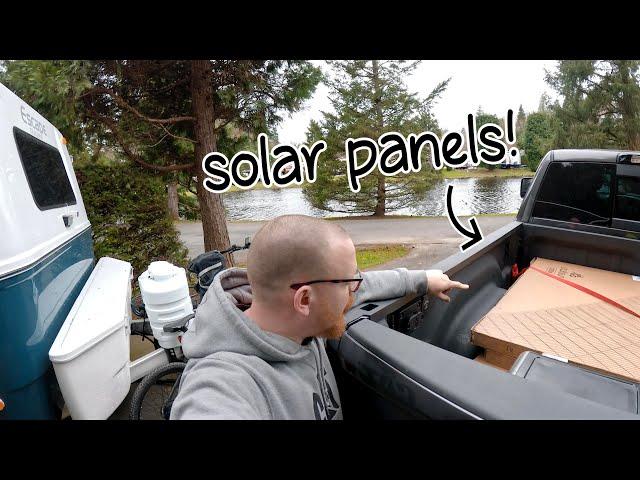 Our Solar Panels Have Arrived! Quick Update | FULL TIME RV LIVING