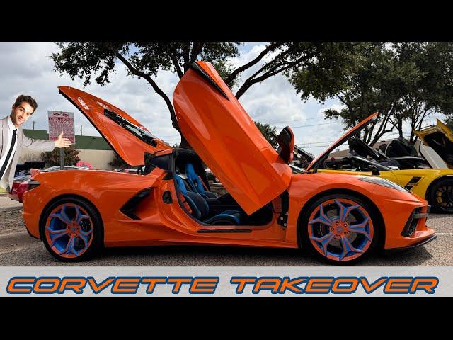 So Many CRAZY Corvettes!! Vette Syndicate's Corvette Takeover