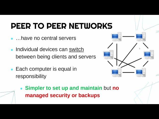 Client Server and Peer to Peer Networks