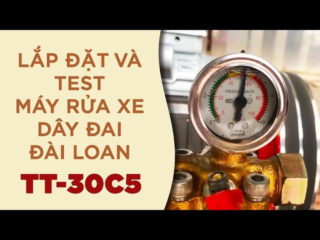 Lắp đặt và Test Máy rửa xe dây đai TT-30C5 | Điện máy Lucky