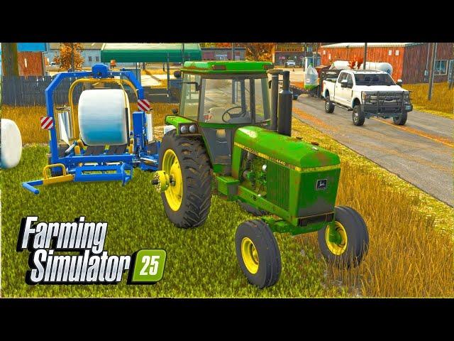 I Make Some Silage Bales On The Farm? | Farming Simulator 25