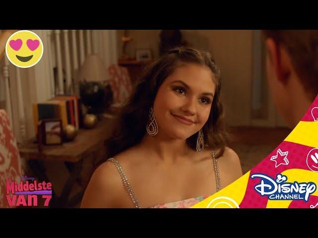 De Middelste van 7 | Harley's eerste gala | Disney Channel BE