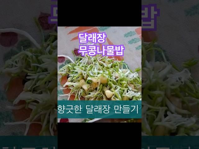 초간단 무콩나물밥/무와 콩나물 넣고 취사
