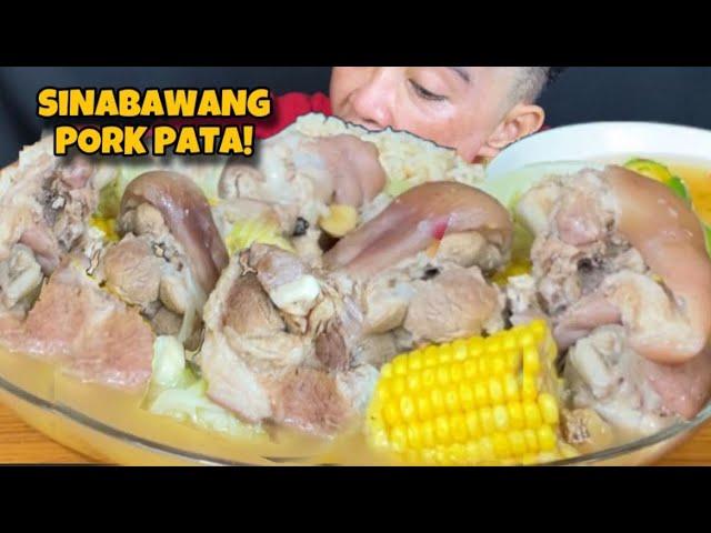 Sinabawang Pork Pata Mukbang Asmr | Filipino Food Mukbang Philippines