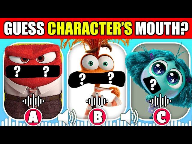 Guess The Character By MOUTH & EMOJI | Inside Out 2 Movie | Anxiety, Envy, Anger