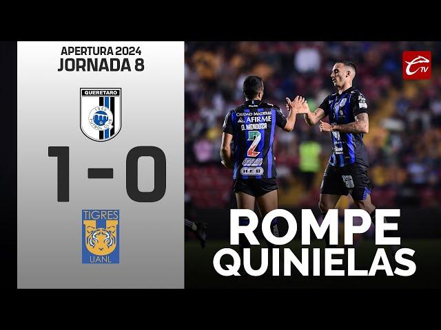 RESUMEN: QUERÉTARO 1-0 TIGRES | LIGA MX | JORNADA 8 | CALIENTE TV