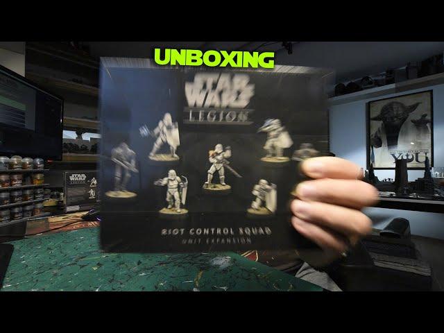 Star Wars Legion Unboxing Imperial Riot Control Squad Expansion