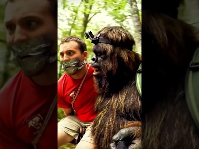 Bigfoot and humans #bigfootvlog #funny