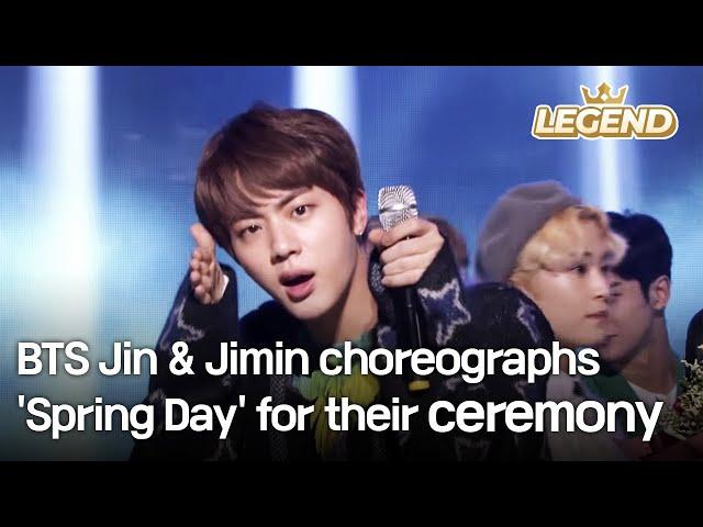 BTS Jin & Jimin choreographs 'Spring Day' for their ceremony