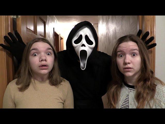 SCREAM GHOSTFACE IN OUR HOUSE. (SCARY)