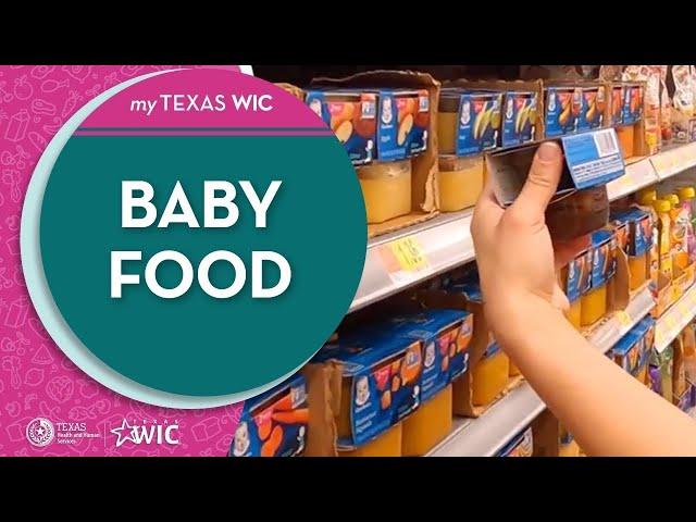 Shopping with Texas WIC: Baby Food | TexasWIC.org