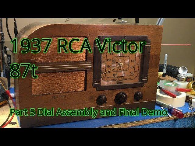 1937 RCA Victor 87t Part 5 of 5 Cabinet Detail, Assembly, and Power Up