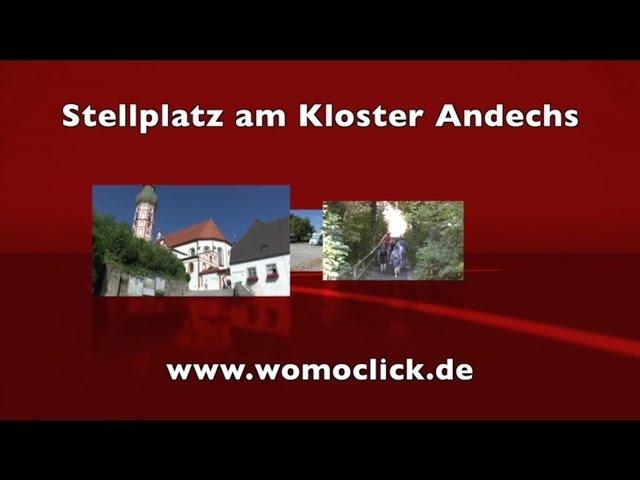 Wohnmobil - Stellplatz am Kloster Andechs / womoclick.de