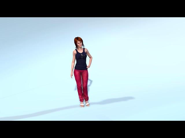 3D Model of the  girl -Disagree v 2