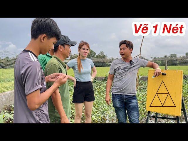Thử Thách Vẽ Hình Bằng 1 Nét Mực, Trò Chơi Hôm Nay Bất Ổn| Ly Ngô Vlog