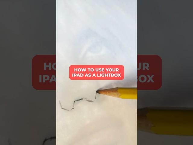 How To Turn Your iPad Into A ️LIGHTBOX️(For Tracing References)! #shorts #procreate #drawing #art