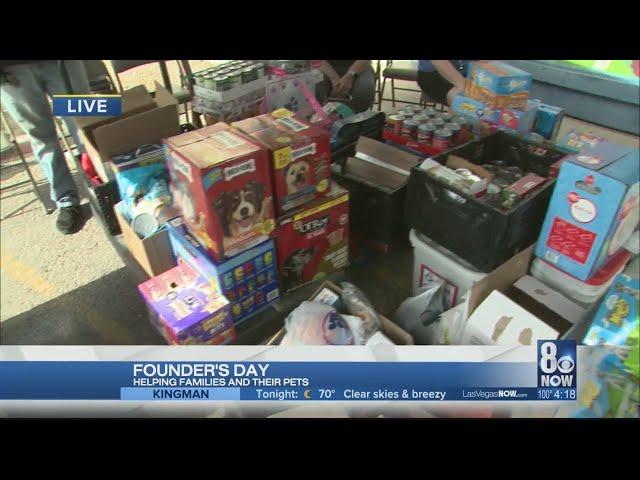 Founders Day: Nexstar/KLAS-TV works to collect food, supplies for pets