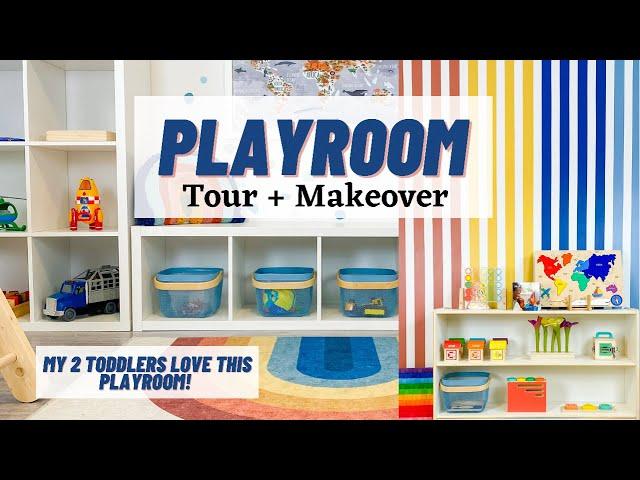 UPDATED PLAYROOM TOUR | TODDLER PLAYROOM MAKEOVER | PLAYROOM ORGANIZATION