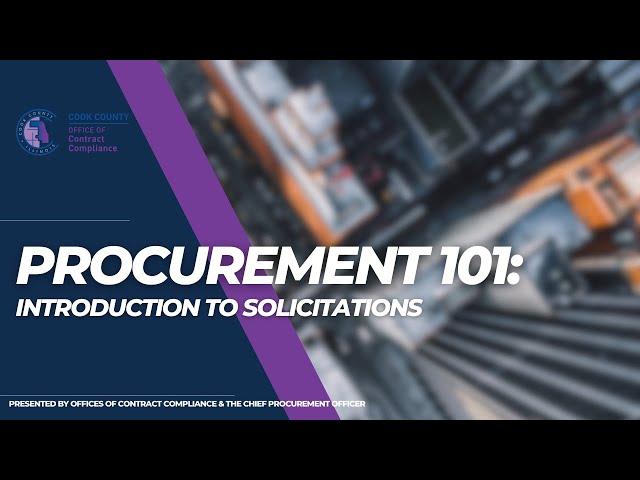 EP 1: Procurement 101: Introduction to Solicitations