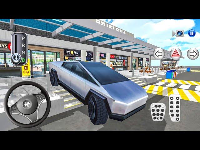 New Electric car Tesla Cybertruck in Highway Rest Area - 3D Driving Class Simulation - Android game