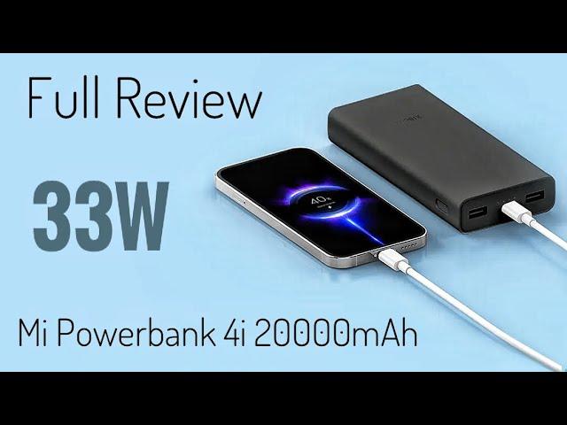 Xiaomi Power Bank️4i 20000 mAh 33W Sonic Charge Review