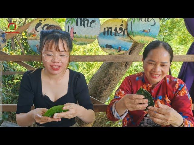 Mother and Daughter Cook Together with Coconut Milk and Rau Mo Leaves Cake...| ONMT #Episode 38