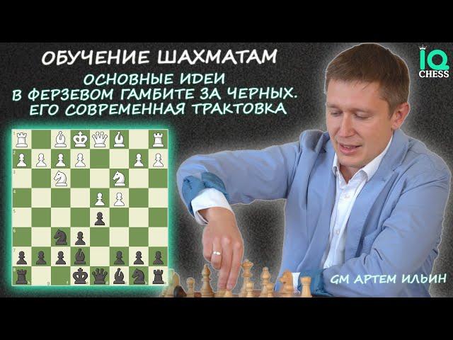 ФЕРЗЕВЫЙ ГАМБИТ ЗА ЧЕРНЫХ / ЕГО СОВРЕМЕННАЯ ТРАКТОВКА  ШАХМАТЫ / IQ CHESS  МГ АРТЕМ ИЛЬИН