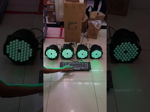 Demonstrasi Par Led Full Color 54 x 3 watt + DMX Controller 512 / Kiki Elektrik