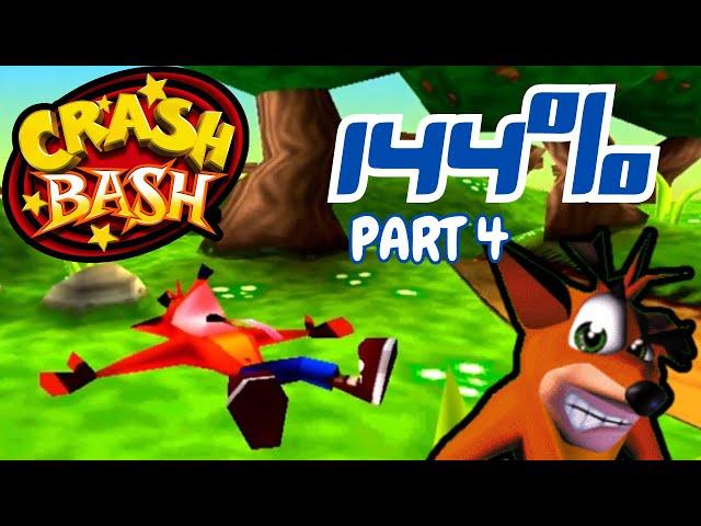 PS1| Crash Bash 144% Walkthrough as Crash Bandicoot (All Gold Relics) - Part 4