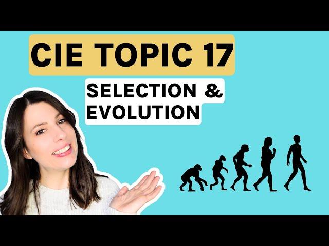 Variation, Natural Selection, Evolution. Topic 17 ENTIRE topic for CIE A-level