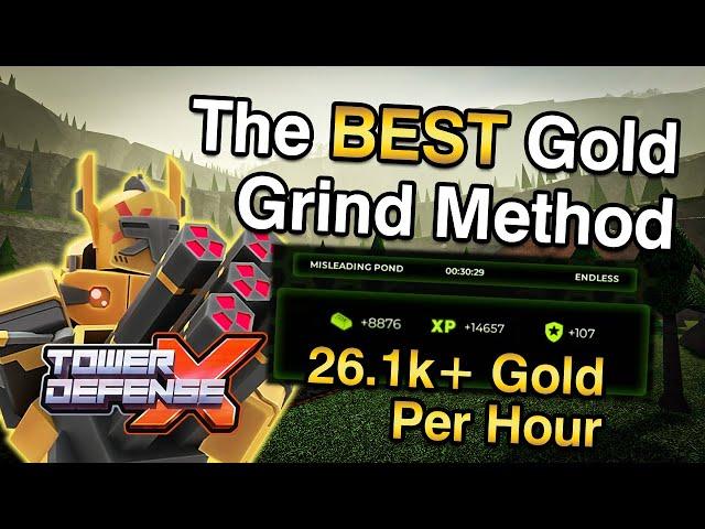 The BEST Way to Grind for Gold in Tower Defense X