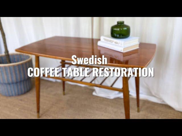 Swedish Flea Market Find - Retro Coffee Table | How To Restore Coffee Table Easy