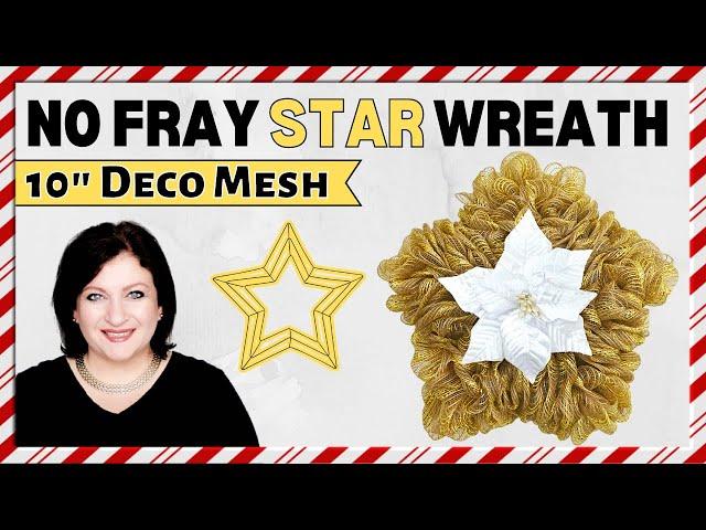Gorgeous Christmas Star Wreath Zero Fray DIY Tutorial