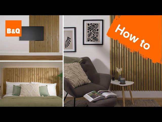 How to create slatted wall panelling