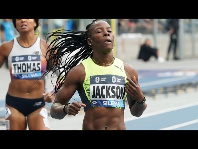 Shericka Jackson GOES CRAZY AGAINST Tamari Davis In 200m AT RABAT DL 2023..
