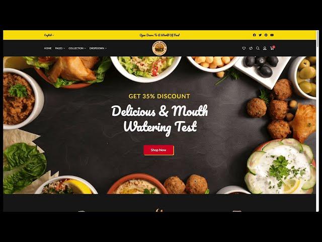 CRO Food Shopify Store Homepage Example by Veda Builder 