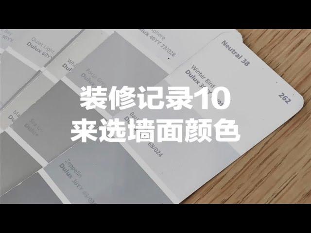 装修记录10｜来选墙面颜色，拒绝多乐士网红灰