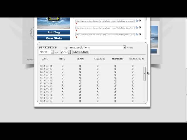EZ Money Formula | How to track your clicks