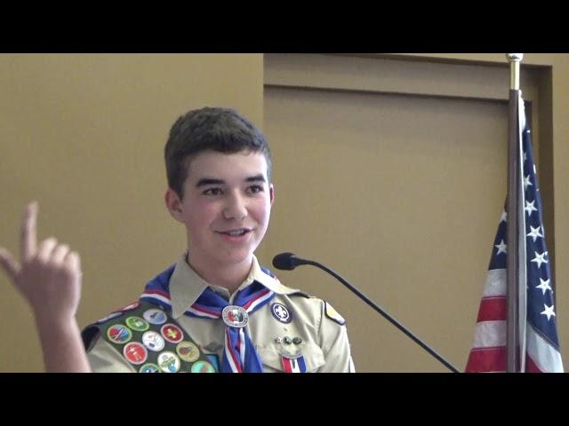 James Eagle Scout Speech