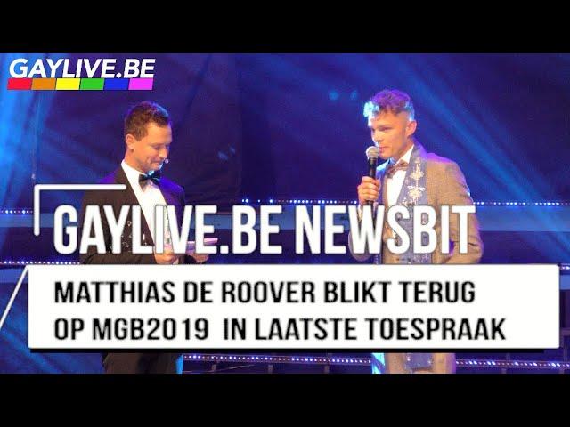 Gaylive Newsbit: Matthias de Roover blikt terug op zijn jaar als Mister Gay Belgium